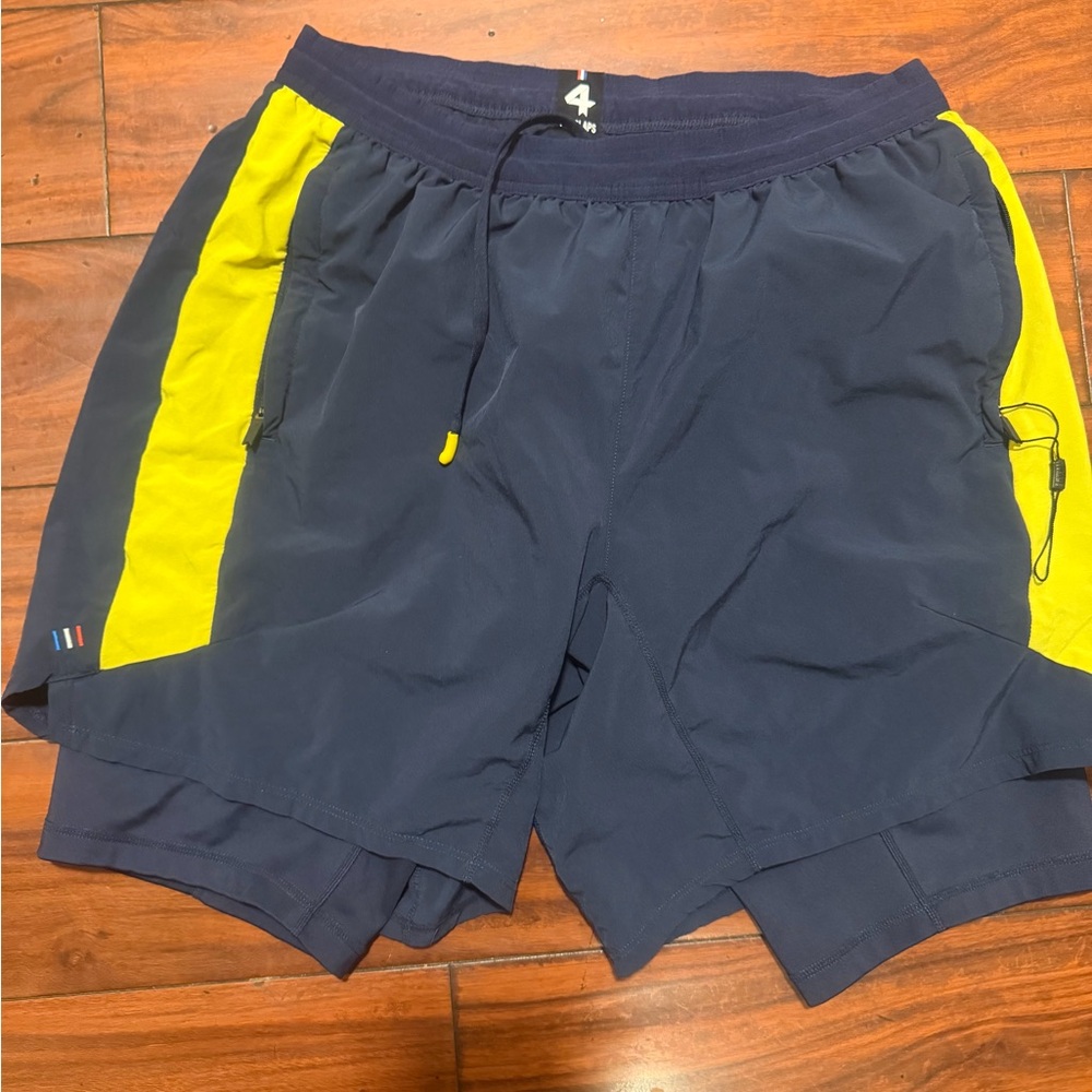 Fourlaps men’s Navy Athletic Shorts - Picture 6 of 6